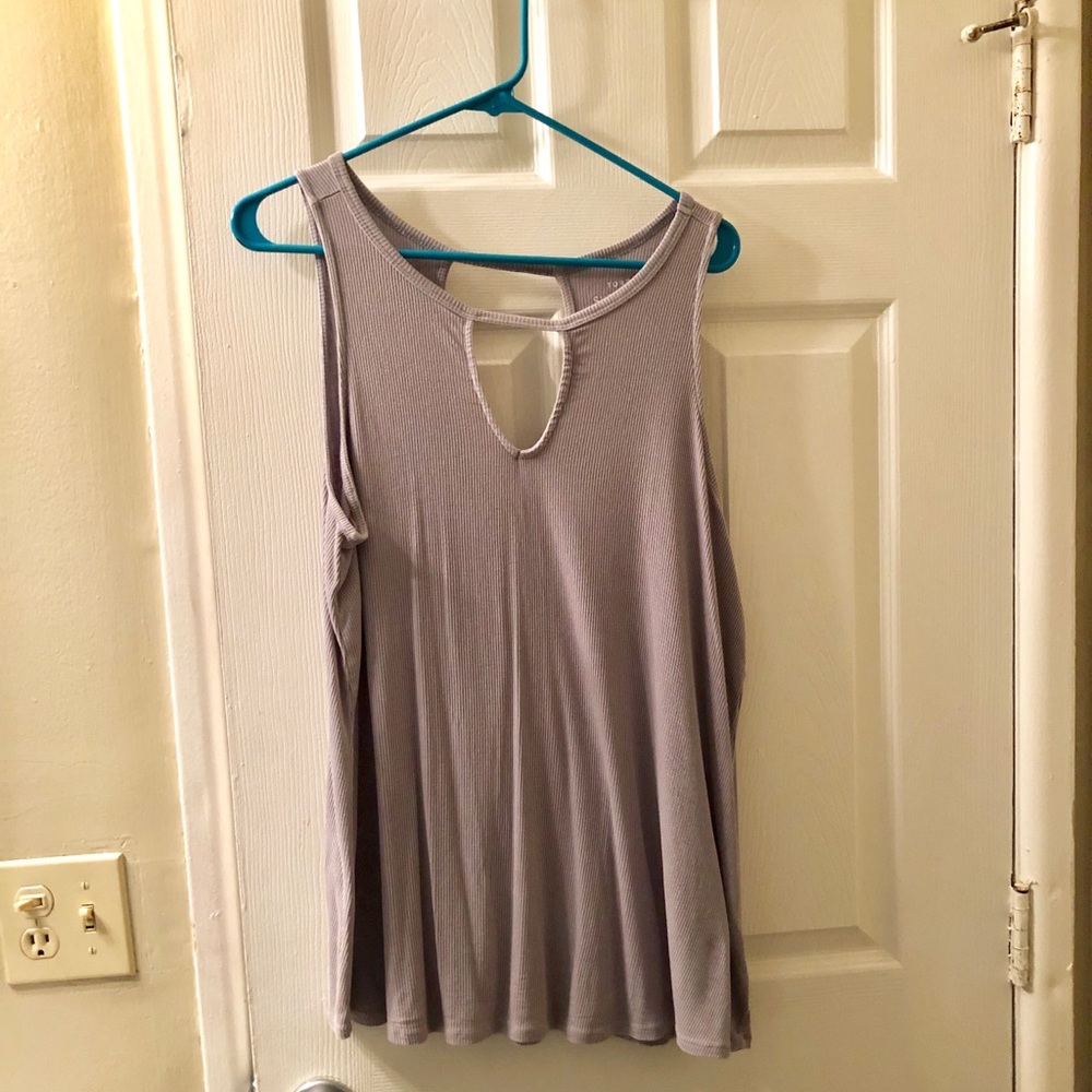 Torrid Super Soft Grey Ribbed Tank Top